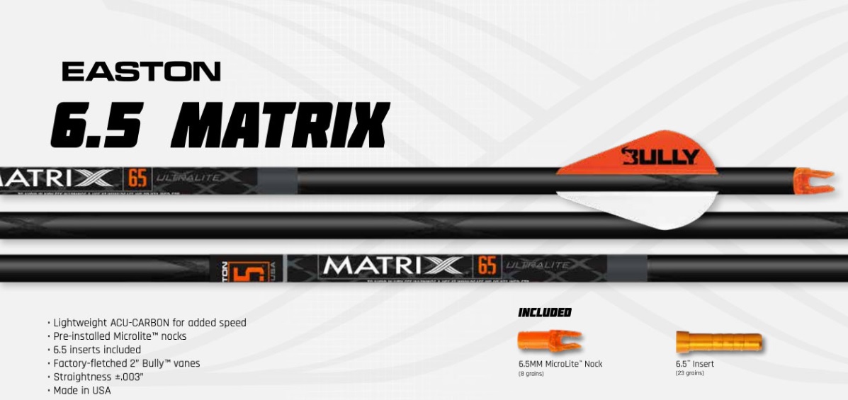 Easton 6.5mm Matrix Bare Shaft (Single)